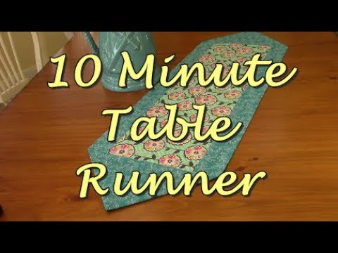 10 Minute Table Runner The Sewing