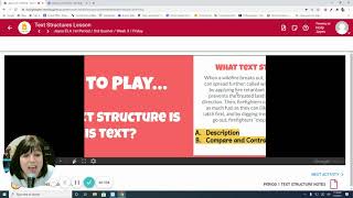Text Structures Problem and Solution Lesson for Asynchronous Learners