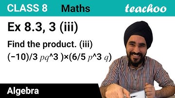 Ex 8.3, 3 - Find the product (iii) ((−10)/3 pq^3) × (6/5 p^3 q) - Teachoo