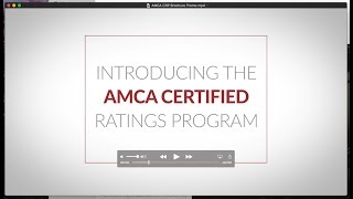 Introduction to the AMCA Certified Ratings Program