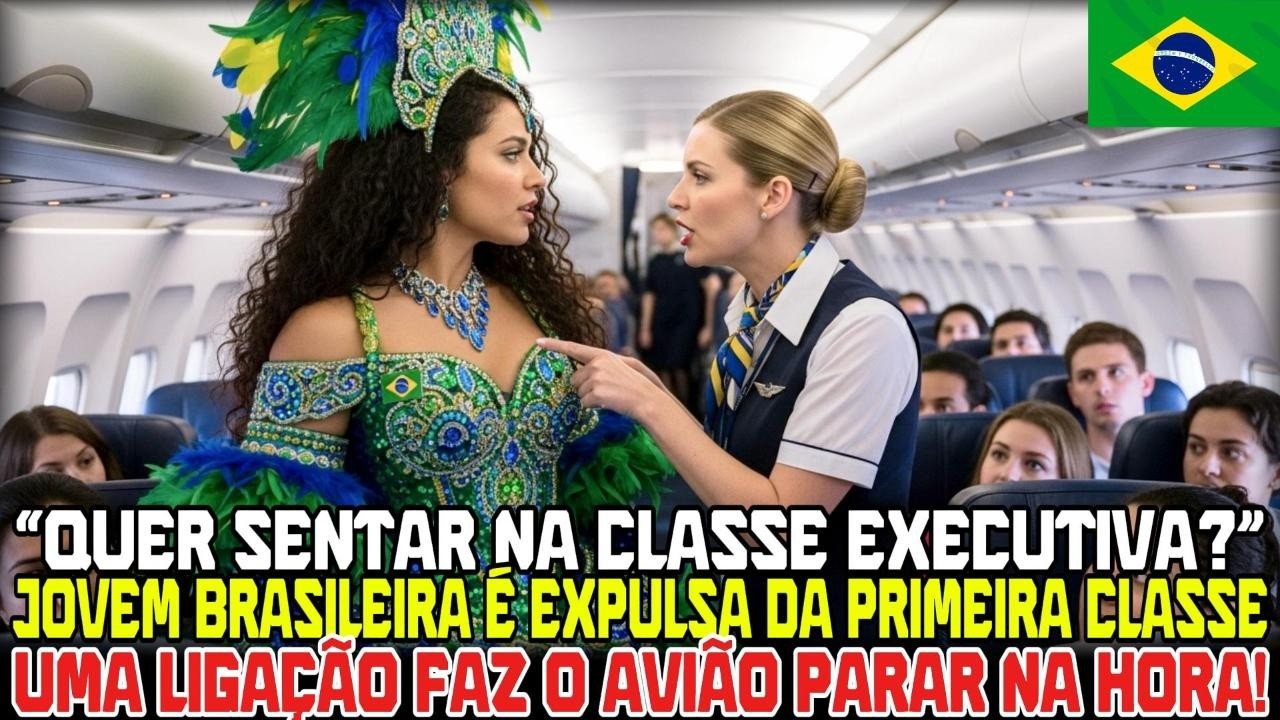 Quer classe executiva Brasileira é expulsa e ligação para o avião!