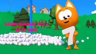 Meow meow Kitty Games  - Learn numbers with a balls game - learning to count