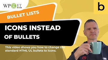 Brick Builder Change Bullet lists to Icons