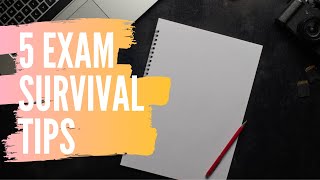 📚 Top 5 Exam Survival Tips - Pass your exams with flying colours!