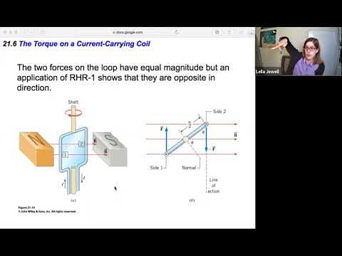 phys2B ch21.6 The Torque on a Current-Carrying Coil