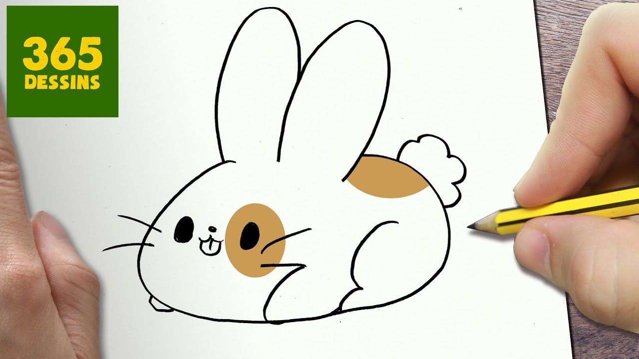 Comment Dessiner Lapin Kawaii Etape Par Etape Dessins Kawaii Facile Youtube