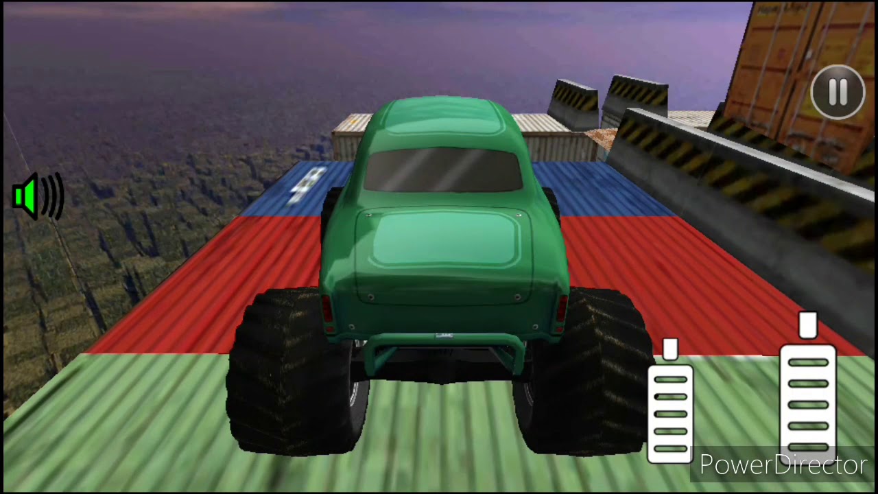 Extreme Monster truck ramp jump gameplay 1 HD 720p YouTube