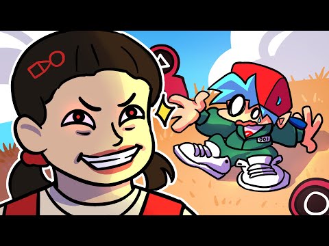 SQUID GAME DOLL FORCED BOYFRIEND TO PLAY RED LIGHT GREEN LIGHT?! Friday Night Funkin Animation