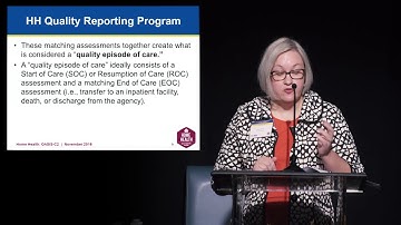 Home Health (HH) Quality Reporting Program (QRP) Requirements, Definitions, and Assessments