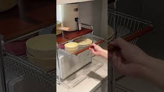 Space-Saving Kitchen Rack with Pull-Out Design🔥 #kitchen #home #homedecor #storage #shorts #cuumy