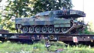 German Military Tank Train In Gizycko Poland. Ews66157