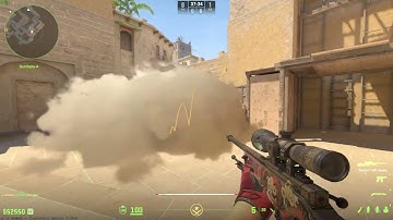 Mirage - Ramp Lurk Smoke - CS2