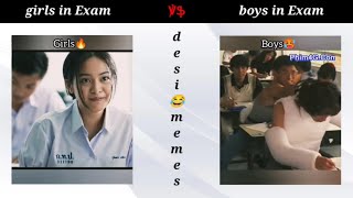 Girls in Exam🔥| boys in Exam 🤪 | 😂girls driving vs boys driving 😱 | Girls vs boys 🔥 Desi memes 😂
