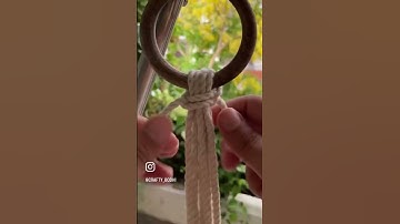 Macrame plant hanger I Spiral pattern #macrame #macrametutorial #diy #tutorial #macrameknots