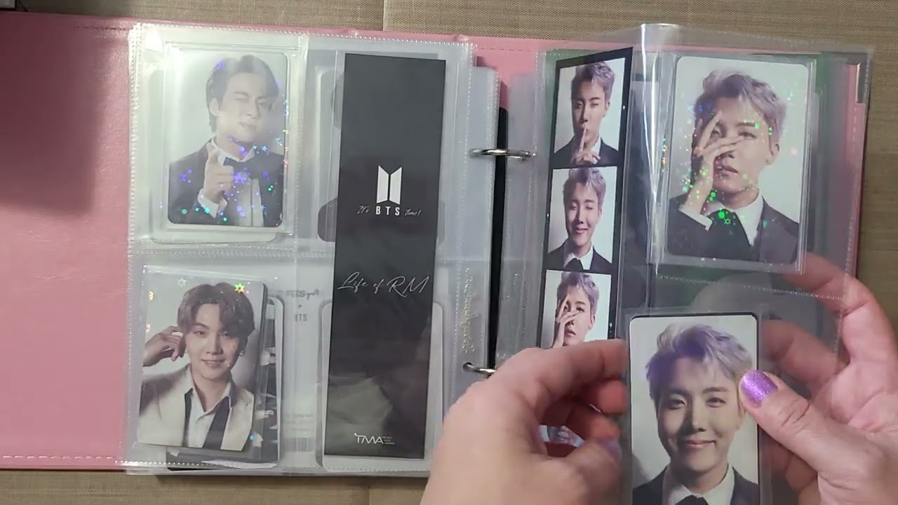 BTS PC/postcard flip thru-new binders - YouTube