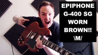 Epiphone Vintage G-400 SG Worn Brown Review