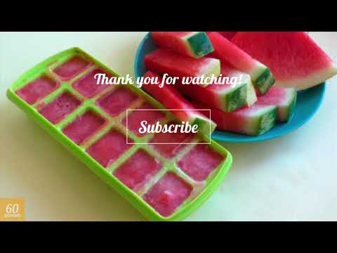 Watermelon Ice for Your Skin. Ice Cubes for Skin Care | In 60 seconds