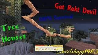 #100%Survival Get Rekt Ep1. Minecraft PS4