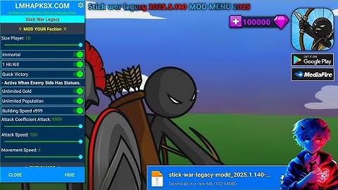 Stick war legacy || 2025.5.140  MOD || MENU unlimited | money | 2025 💸