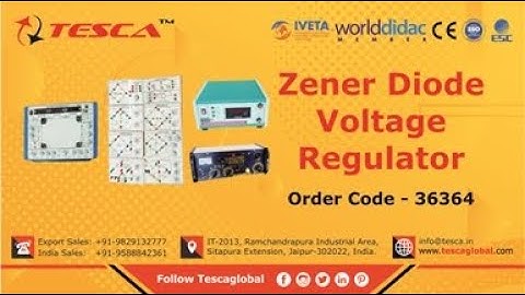 Zener Diode Voltage Regulator || Analog Electronics Trainer ll Tesca36364