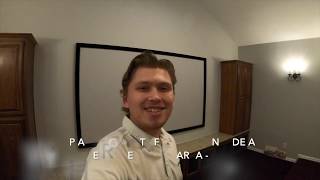 Sony Vpl-Vw295Es Installation With Grayson Paired With Customers Elite Screen - Demo At 350