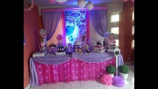 Ideas de mesa dulce de Princesa Sofia, decoración de Sofia, torta de sofia, brissa fiestas y eventos