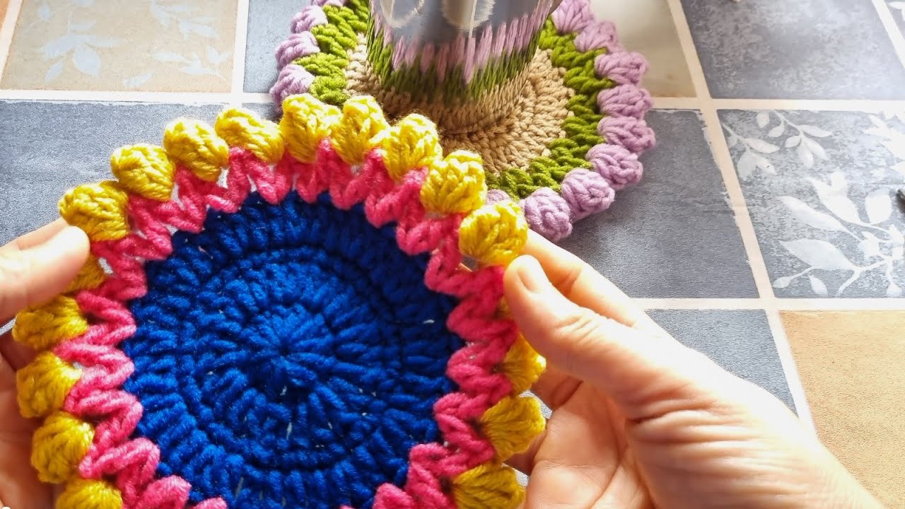 CROCHET How To Crochet A Coaster Learn To Crochet Flower Coaster crochet YouTube