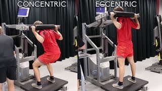 Concentric and eccentric strength and countermovement jump performance in resistance trained men
