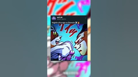「Vegeta ultra ego vs Granola☠️🔥 」- #anime #vegeta #dbs #dbz #shorts
