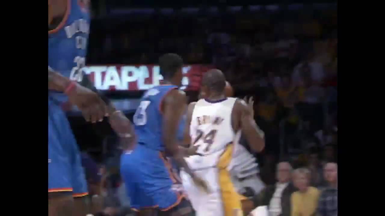 Kobe Hits From Behind the Backboard YouTube
