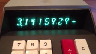 Weird Nixie Tube Calculator (Burroughs C3155, 1971.)