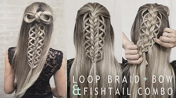 Loop Braid + Bow and Fishtail Combination | DIY Part 2