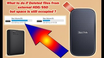 Deleted hdd ssd data space not increasing