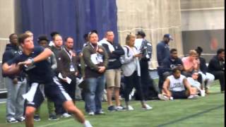 WATCH: QB Christian Hackenberg throws a 65-yard bomb on Penn State Pro Day