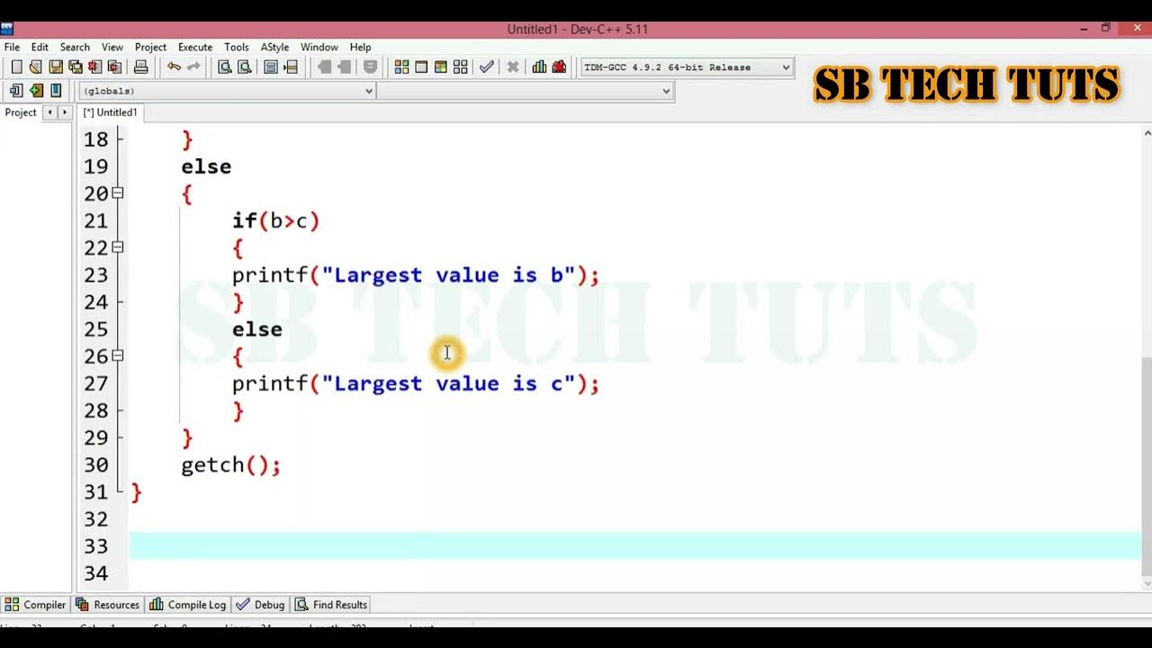 Nested If-Else Statement in C-Language (Practical) | Conditional ...