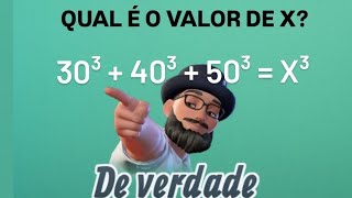 30³ + 40³ + 50³ = x³ Do you know the value of x? #puzzle #maths #power