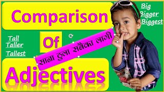 Degrees of Adjectives With Examples| विशेषणका रुपहरु उदाहरण सहित | Comparison of Adjectives