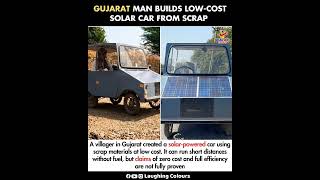 Gujarat Man Builds Low-Cost Solar Car from Scrap 🚗☀️