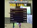 Melhor sensibilidade xitada atualizada 2025 full vermelho no free fire #freefire #sensiff #sensi #ff