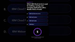 Which IBM Cloud service is used for building running and managing applications with a flexible choic