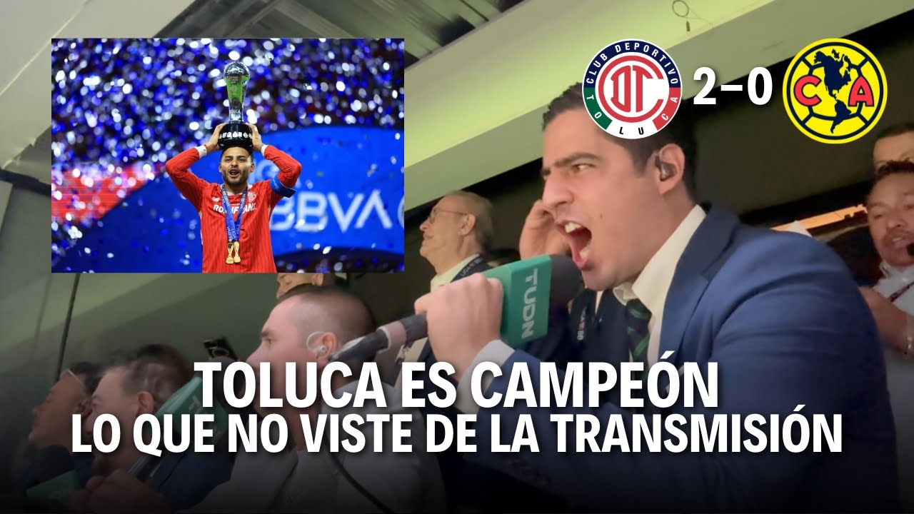 INCREÍBLE REACCIÓN: ¡TOLUCA CAMPEÓN ante AMÉRICA! 👹🏆🦅 | Detrás de cámaras | Andrés Vaca