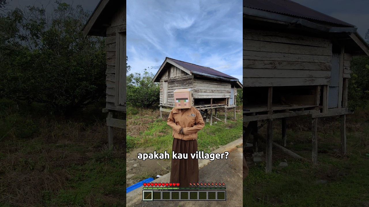Seperti ini kah VILLAGER di Dunia Nyata 😱#shorts #minecraft