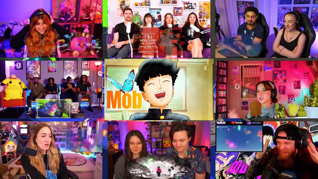 Mob Psycho 100 Opening 3 Reaction Mashup