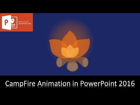 How To Make Fire Animation in PowerPoint 2016 Tutorial | The Teacher