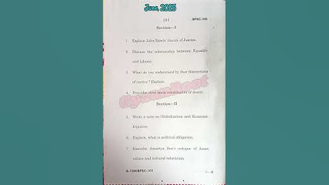 BPSC-103: POLITICAL THEORY CONCEPTS AND DEBATES  #ignou #exam #june2025 #bpsc