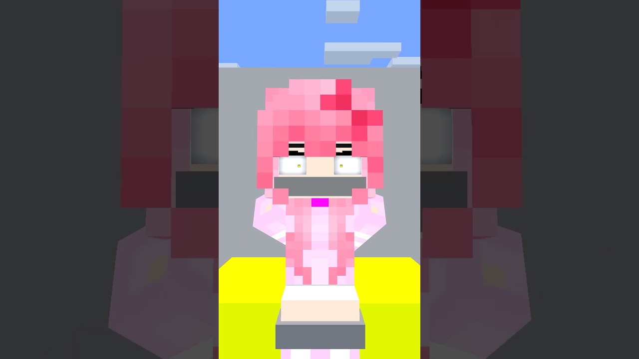 Save Kawaii - Chan from lava Minecraft Animation #shorts #funnyshorts #minecraft