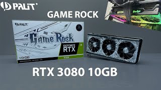 Palit Game Rock Rtx 3080 10GB Unbox install and  gameplay