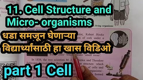 7th std general Science | 11.Cell Structure and Micro organisms | easy explanation |