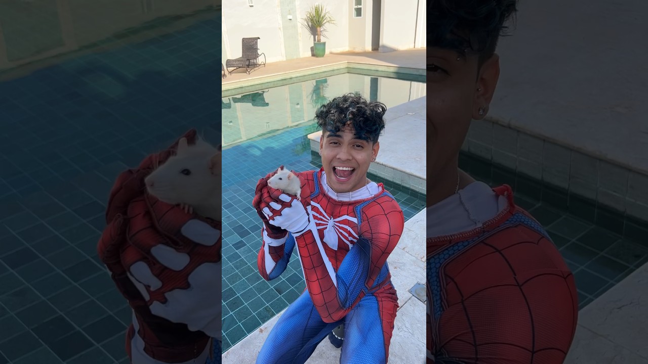 COLOQUEI MINHA RATA BIBI NA PISCINA