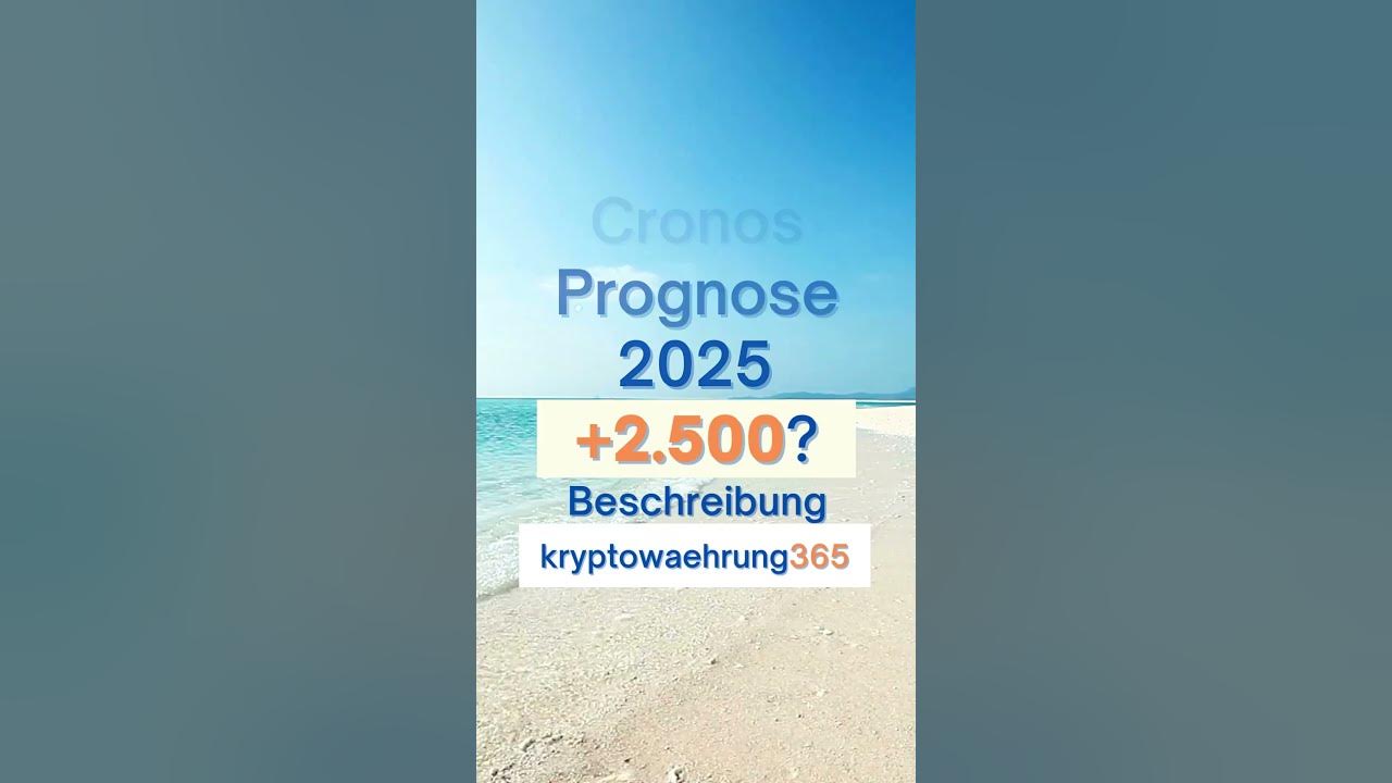 Cronos Prognose 2025 CRO Kurs! Siehe Beschreibung 👇! shorts cronos 